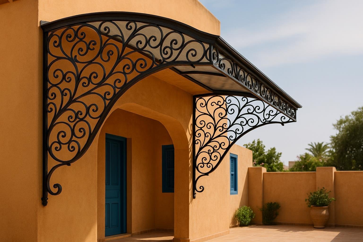 Auvent métallique terrasse