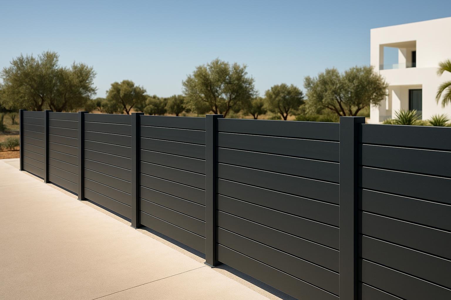 Clôture métallique grillage