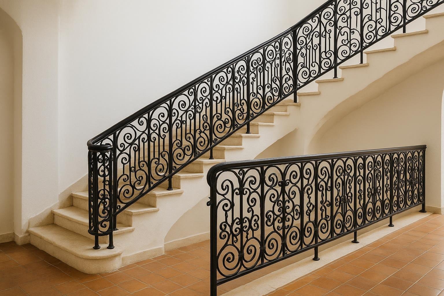 Escalier métallique hélicoïdal